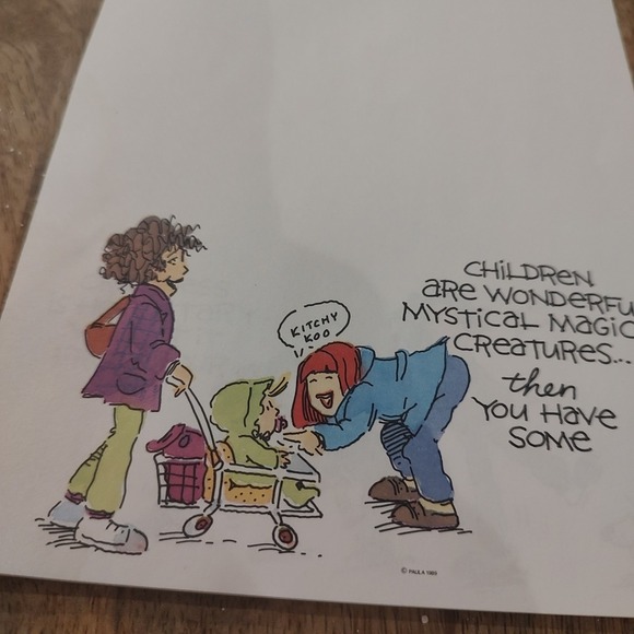 Vintage C.M. PAULA CO 1989 Notepad  decorated sheets 5.5x8.75 Retro Stationary - Picture 6 of 12